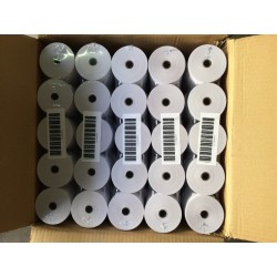 Caja 50 rollos papel térmico 80X80X12 MM