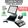 TPV Táctil KT-Premier 15'' con Balanza Tiendas y Comercios - 58mm + Lector códigos barra